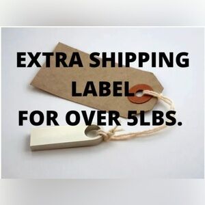 Extra Shipping Label for Over 5lbs